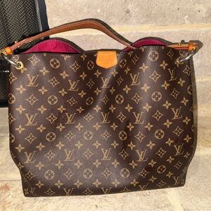 Louis Vuitton Brown Monogram Hobo Bag